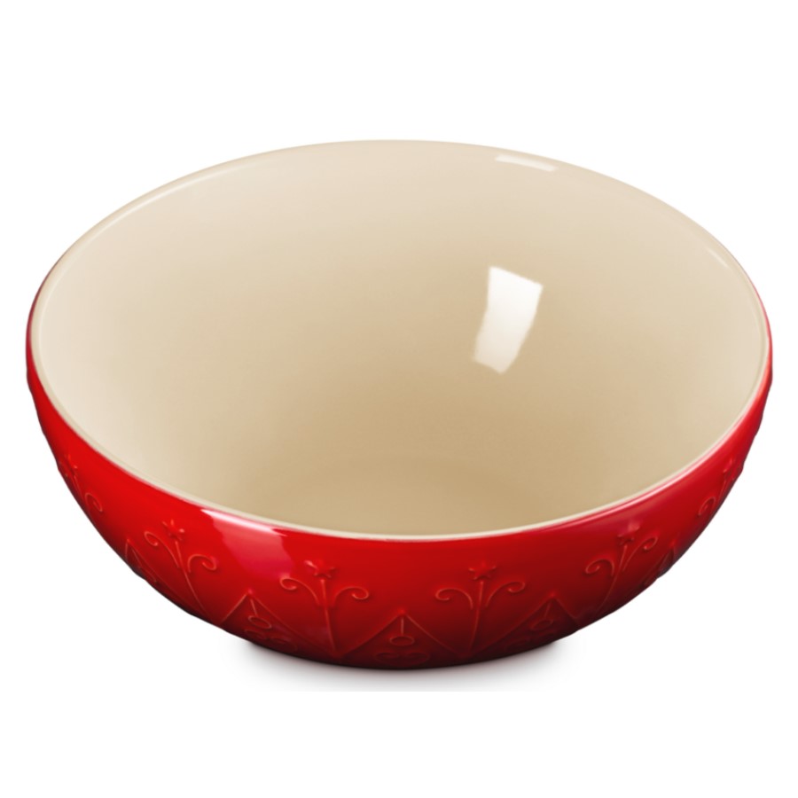 additioanl image for  Le Creuset Xmas Etoile Bowl Cerise 3 L 
